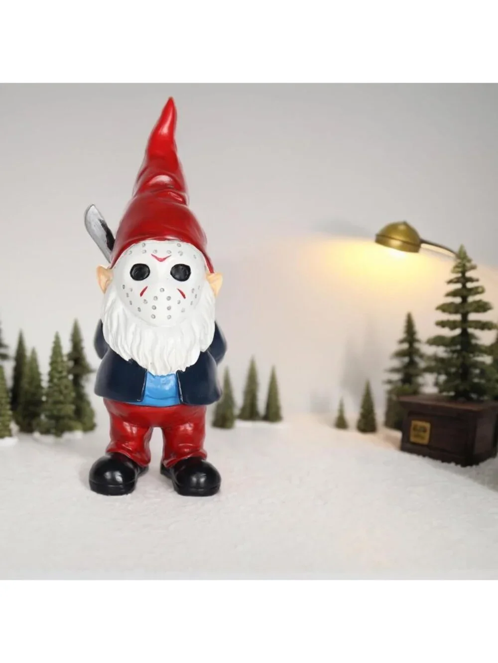 Spooky Garden Gnomes Outdoor Decor - Horror Statues for Yard & Halloween Gifts